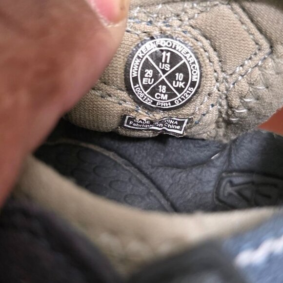 Keen Youth Blue Gray Closed Toe Hiking Sandals Adjustable Straps Size 11 - Picture 8 of 8